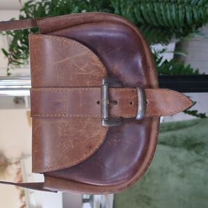 Brown Leather Crossbody Bag